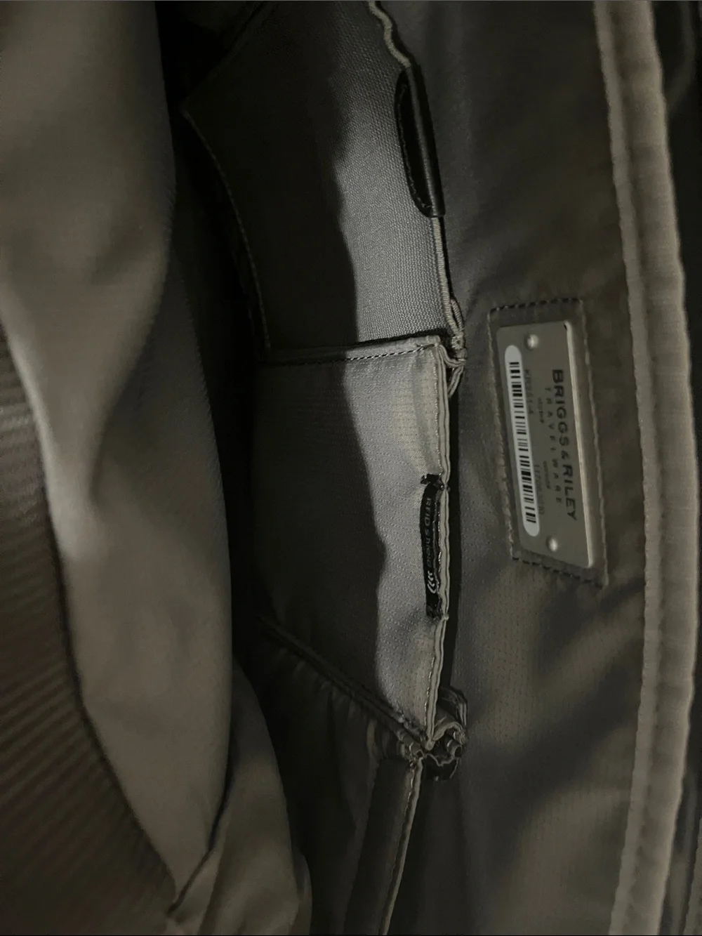 Briggs & Riley Black Laptop Briefcase with Front Zip Pocket